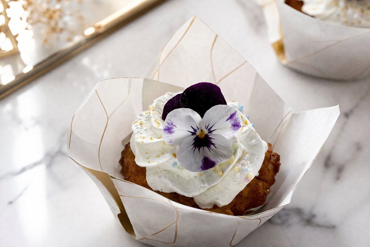Dessert served at Vila Garufa