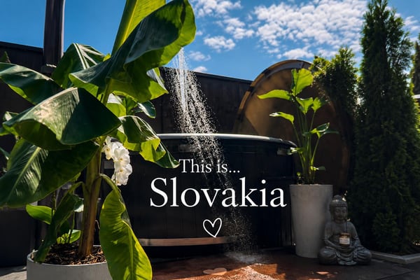Vila Garufa outdoor hot tub in a garden with tropical greenery